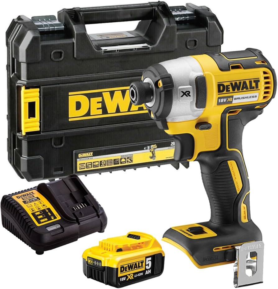 DeWalt DCF887P1 Cordless 18V Brushless Impact Driver With 5Ah Battery, Charger And Case
