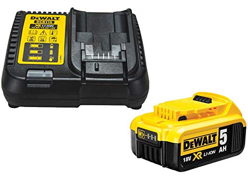 Dewalt DCB184 5.0ah 18v XR Lithium Ion Battery + DCB1104 Charger