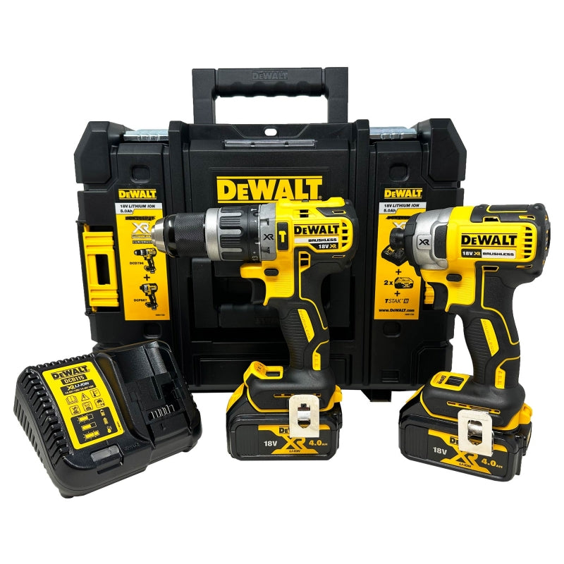 DEWALT DCK266M2T 18v Brushless DCD796/DCF887 Twin Pack with 2x4ah Batteries
