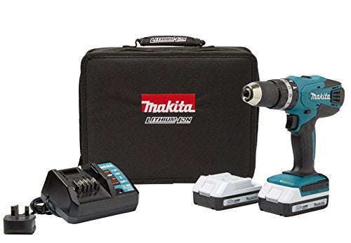 Makita G-Series Cordless 18V 2.0ah LI-ION Combi drill x2 batteries HP457DWEX2