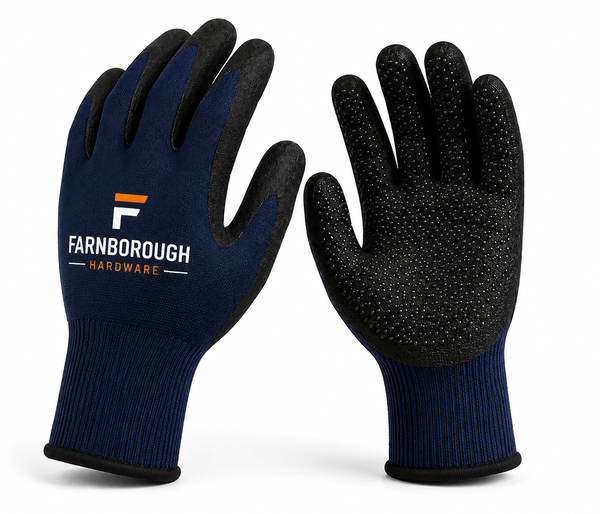 Farnborough Hardware Grip Work Gloves – Navy & Black