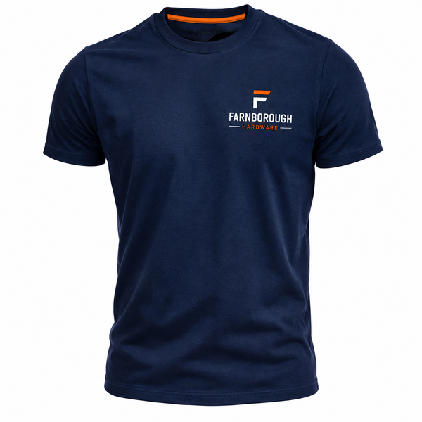 Farnborough Hardware Short Sleeve Work T-Shirt – Navy