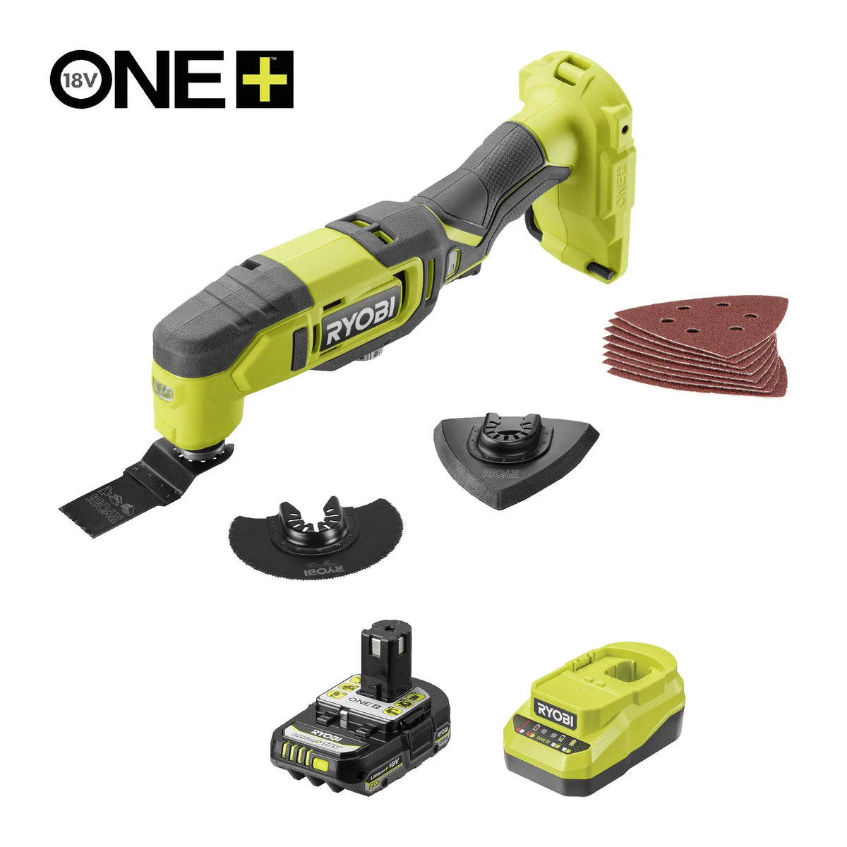 Ryobi 18V One+Cordless Multi-tool - 2.0ah battery and charger included