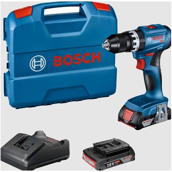 Bosch Professional 18V Li-ion Brushless Combi drill (2 x 2Ah) - GSB 18V 45